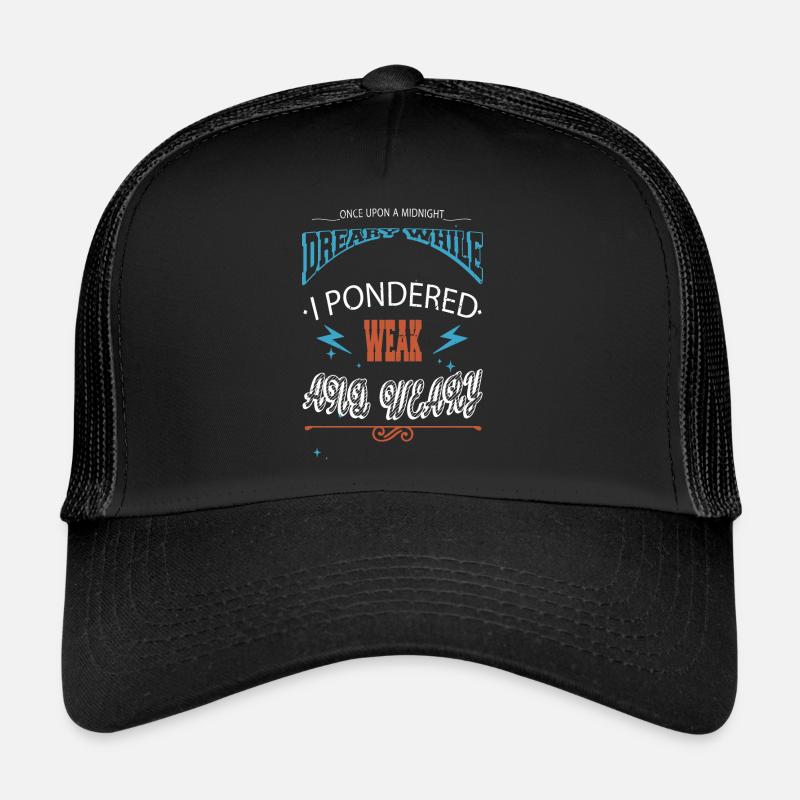 school joke comics typography Trucker Cap