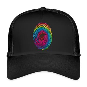 Fingerprint Paragliding DNA - Trucker Cap - black/black - Front