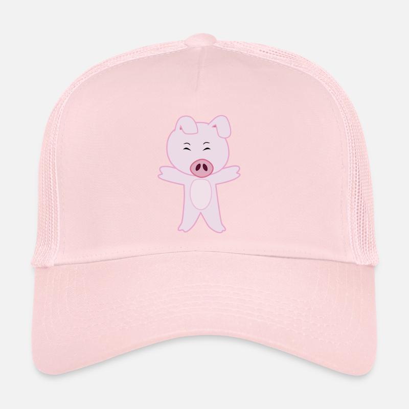 Mignon Cochon tout rose Casquette trucker 