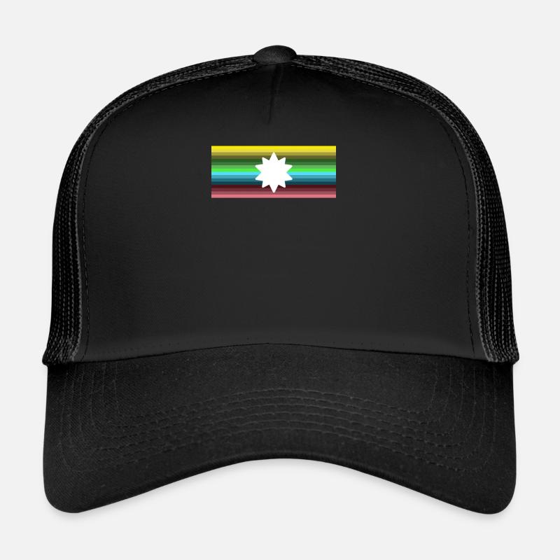 Flagge - Trucker Cap - Schwarz/Schwarz