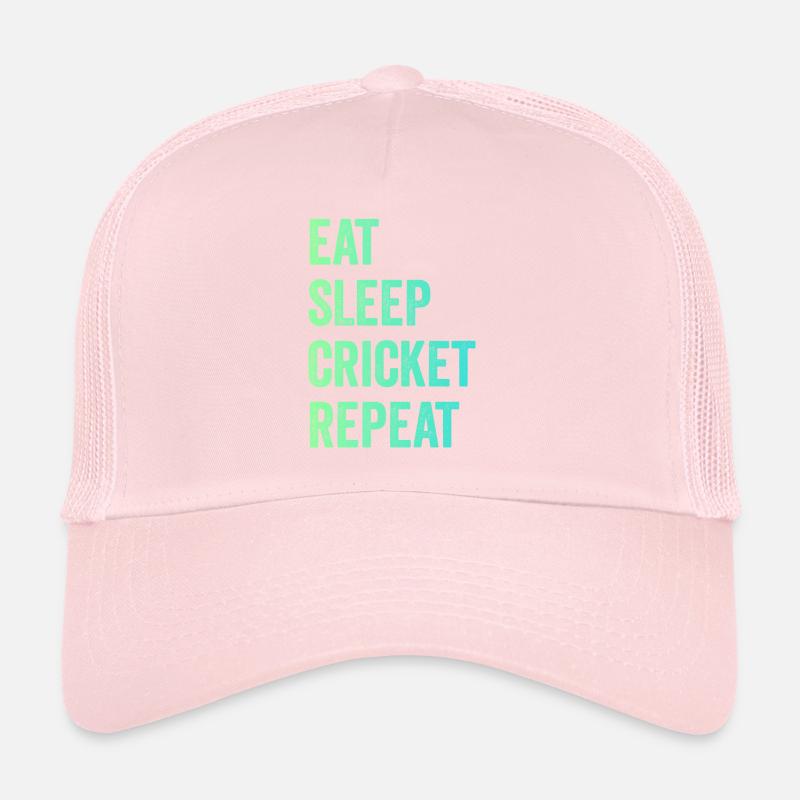 Manger Sommeil Cricket répéter Casquette trucker 