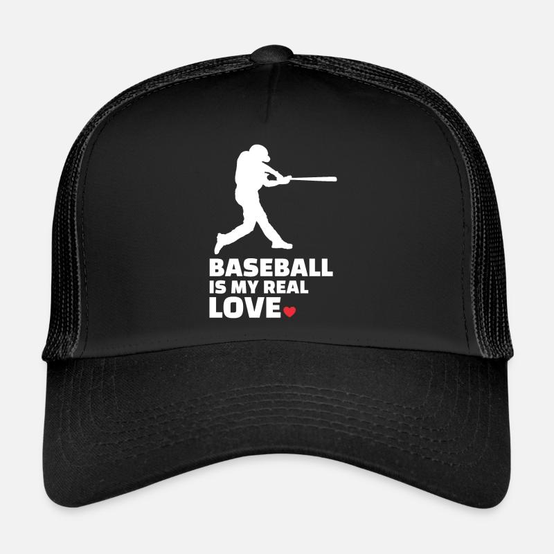 Ich Liebe Baseball Stylish Baseball Silhouette Trucker Cap
