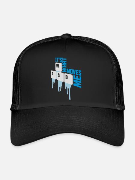 c’est ce qui m’émeut - Casquette trucker  - noir/noir - Devant