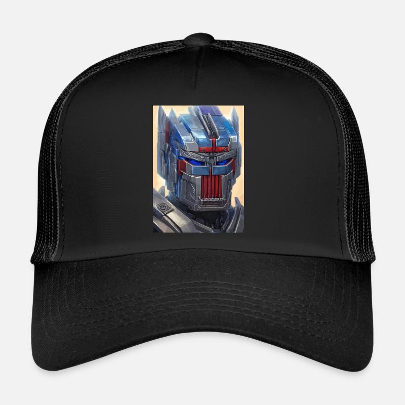 Robot, androïde, cyborg, science-fiction - Casquette trucker  - noir/noir