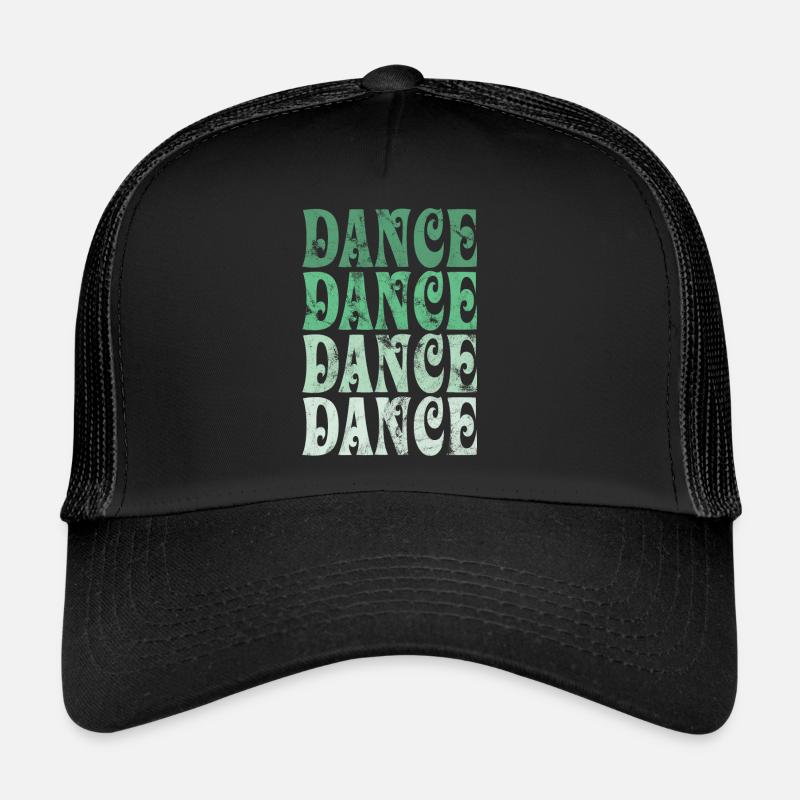 Dance Retro - Trucker Cap - Schwarz/Schwarz