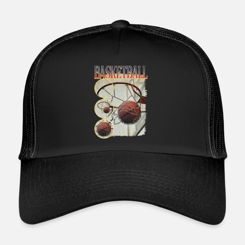 Basketteur Basketteur Basket Dunking Sport Vintage Casquette trucker 