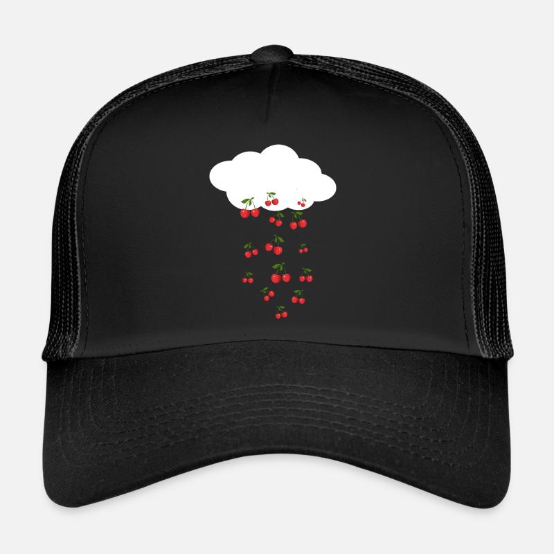 Kirschregen - Trucker Cap - Schwarz/Schwarz