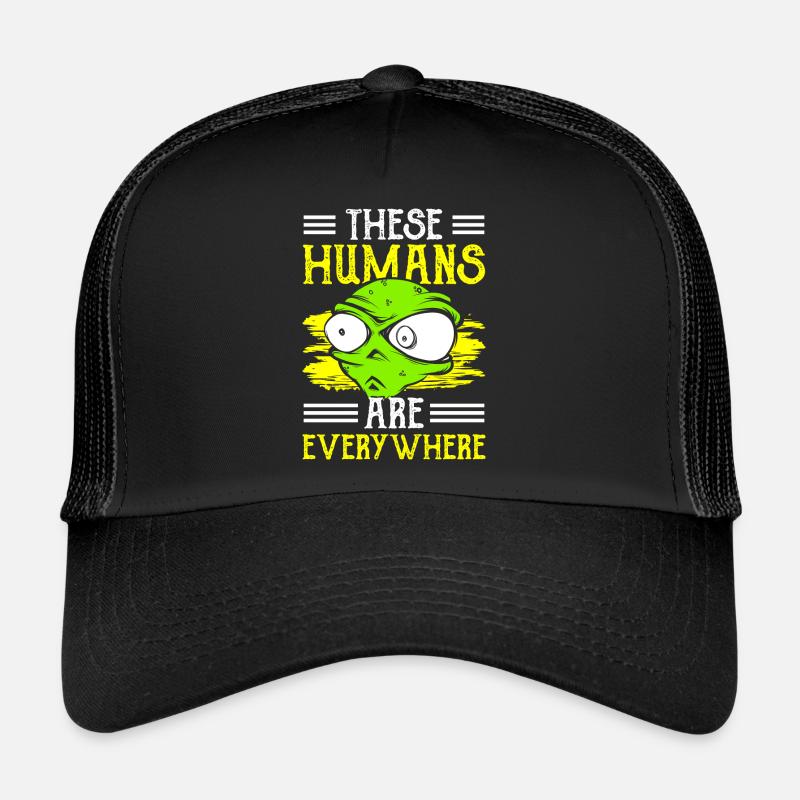 Soucoupe extraterrestre extraterrestre vaisseau spatial extraterrestre Casquette trucker 