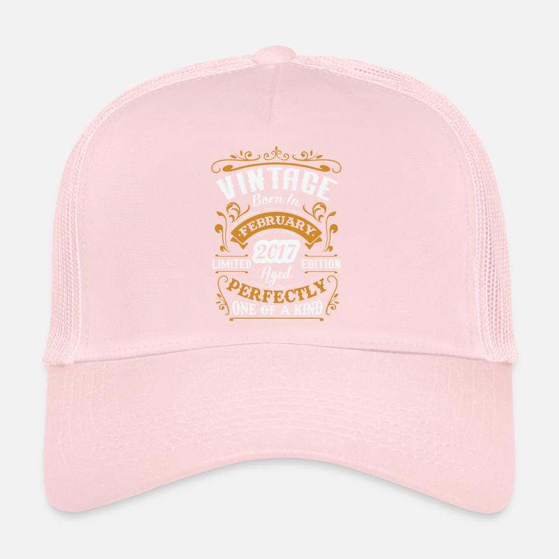 Birthday gift, Vintage born in February 2017 Trucker Cap