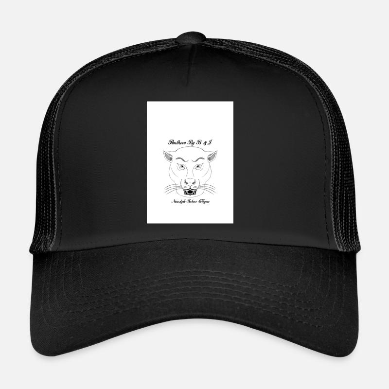 Panthera By B & J Techno Artists Logo - Trucker Cap - Schwarz/Schwarz