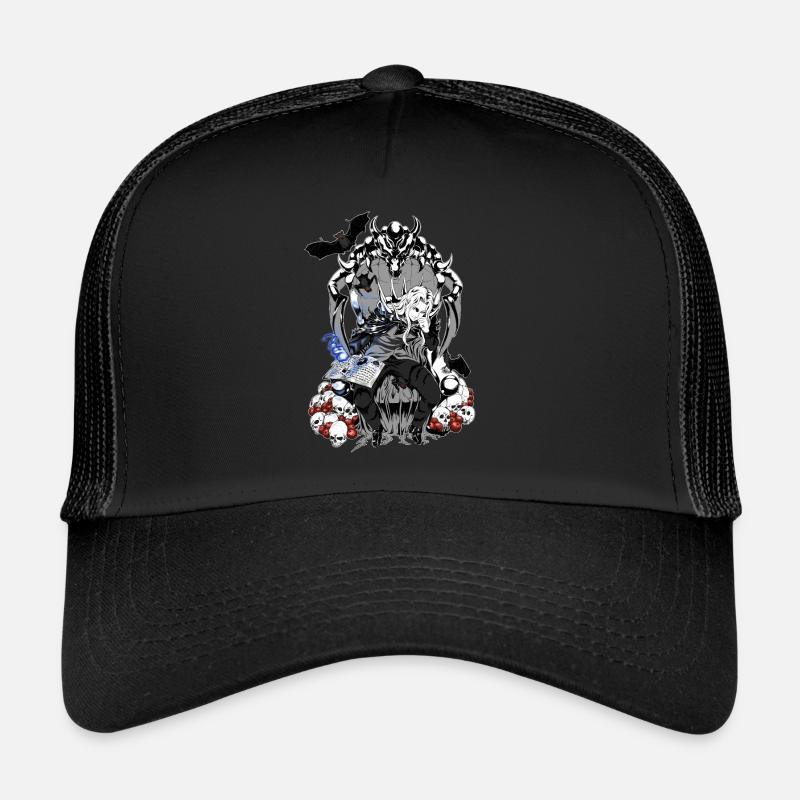Man magician with evil power - Trucker Cap - black/black