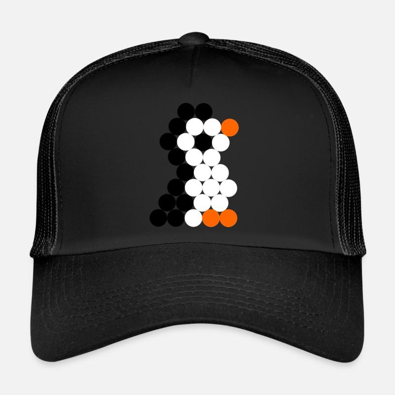 Pinguin - Trucker Cap - Schwarz/Schwarz