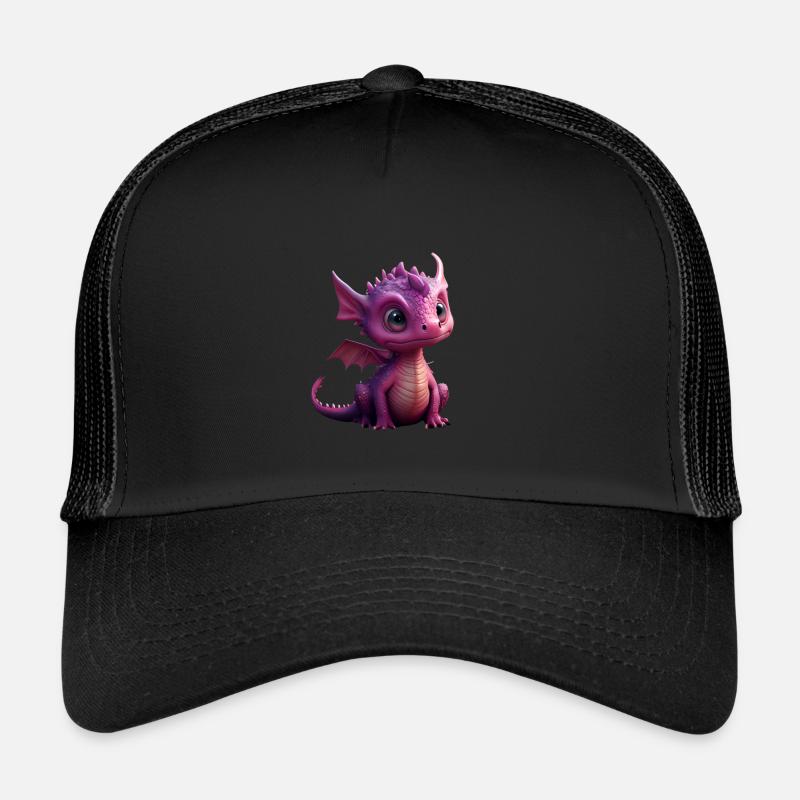 Petit Dragon Doux 3 - Casquette trucker  - noir/noir