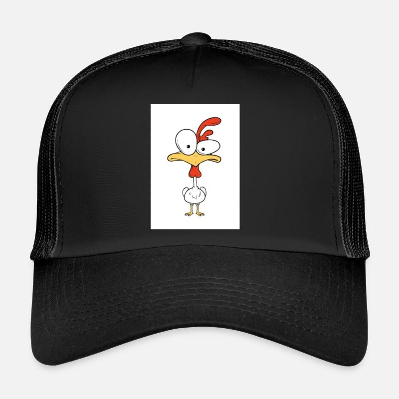 Hühnchen - Trucker Cap - Schwarz/Schwarz