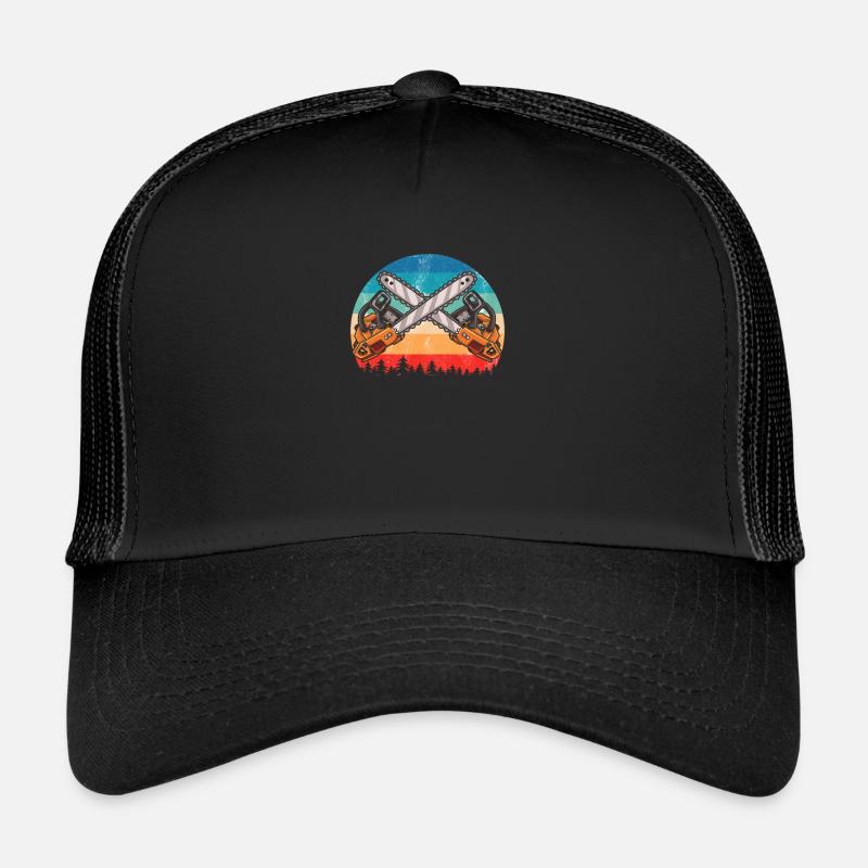 Cadeaux en bois Tronçonneuse Menuisiers Casquette trucker 
