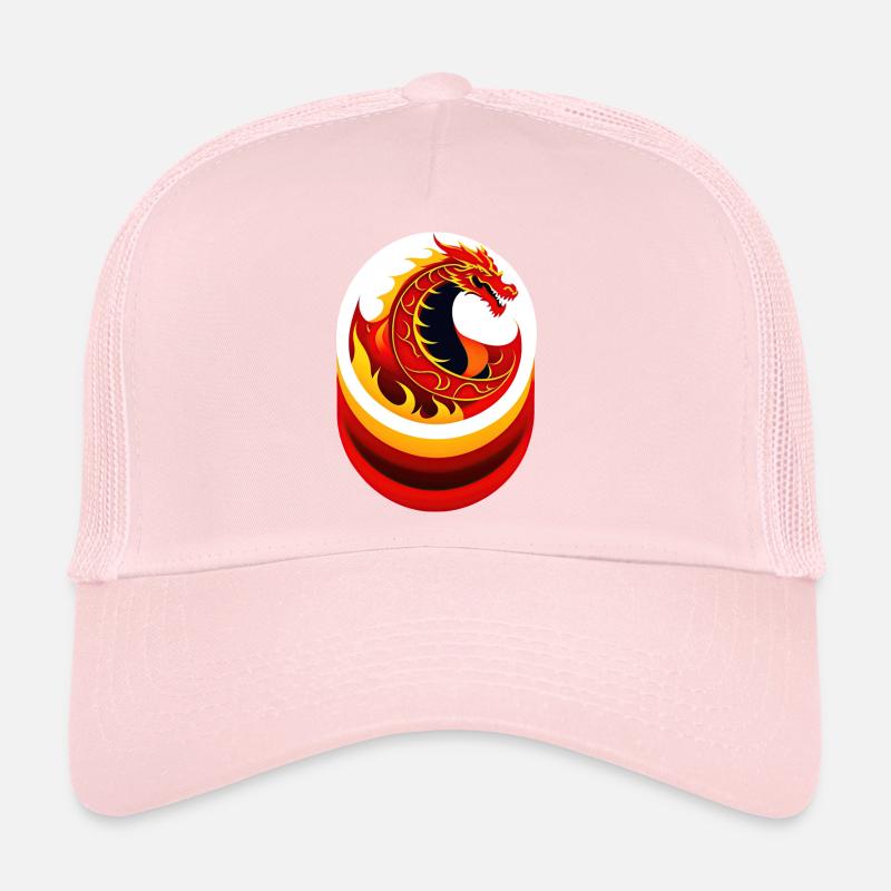 Dragon de feu Casquette trucker 