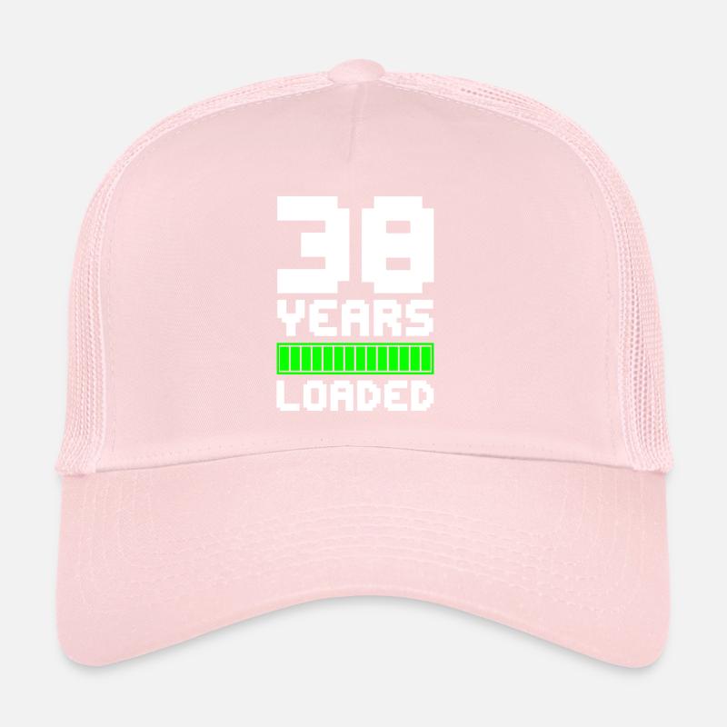 38 ans chargé 38e anniversaire Casquette trucker 