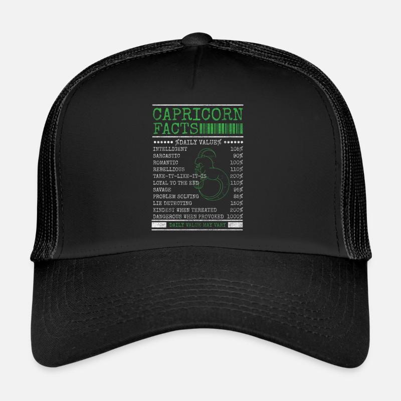 Capricorne Anniversaire Casquette trucker 