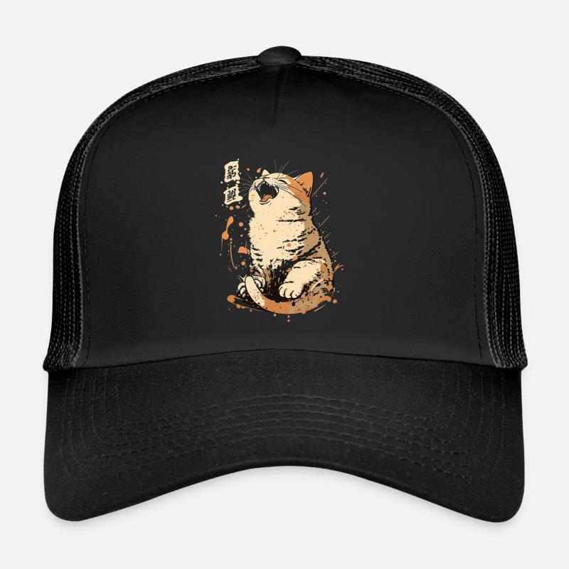 neko neko8 - Casquette trucker  - noir/noir