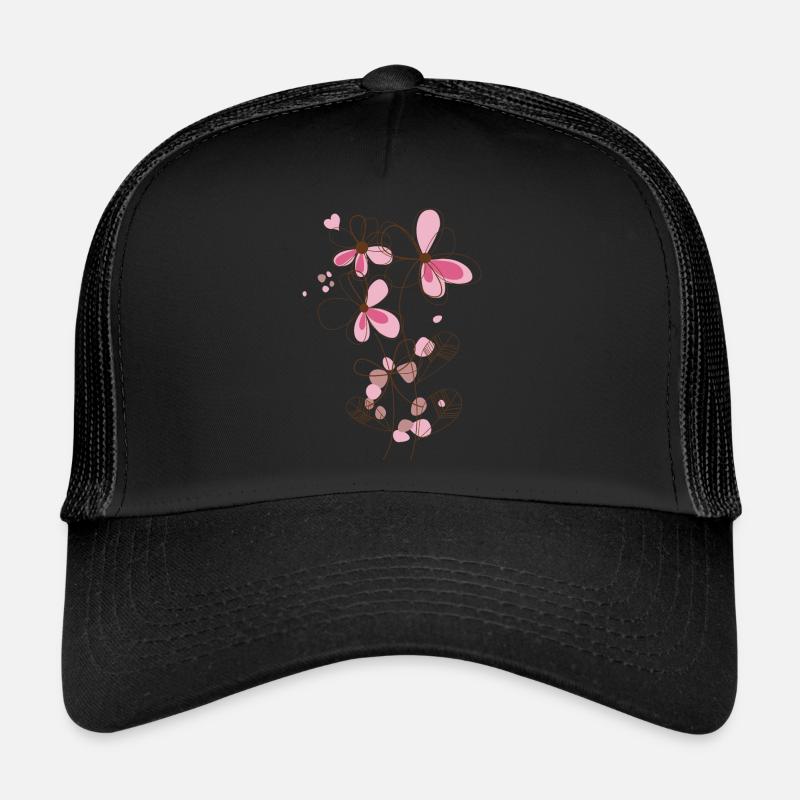 Fleur Casquette trucker 