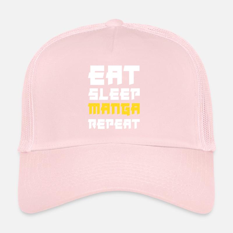 Manger du sommeil Manga Répéter Casquette trucker 
