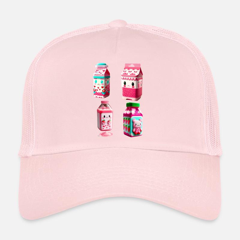 Kawaii Erdbeermilch Karton - lecker! Trucker Cap