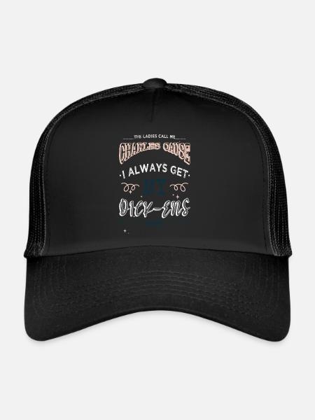 Déclaration amoureuse Amour Drôles Dictons Lecteurs Blague - Casquette trucker  - noir/noir - Devant