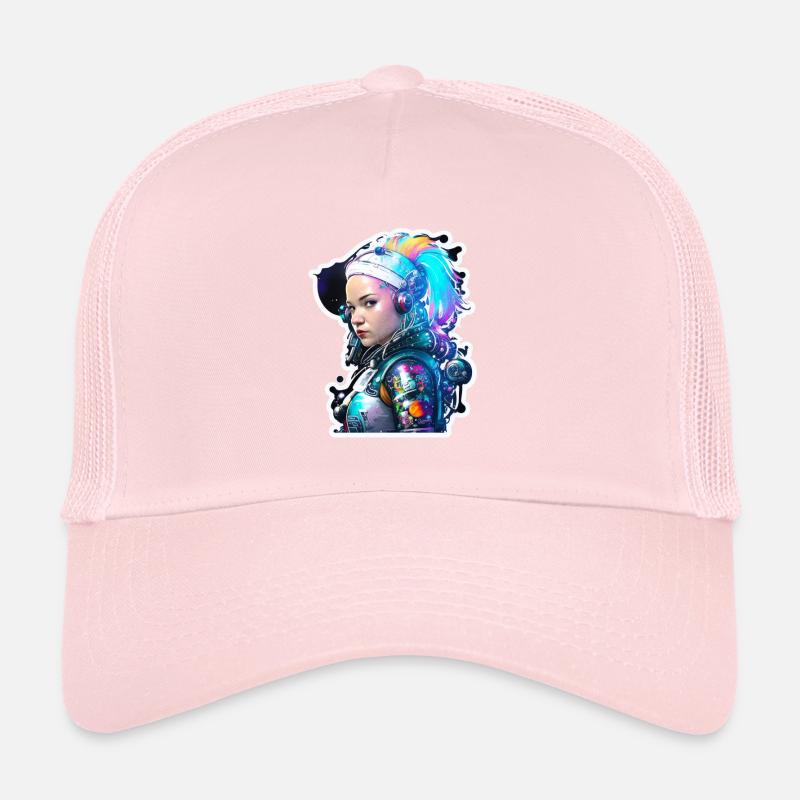 Astronaute de l’espace arc-en-ciel de la voie lactée Casquette trucker 