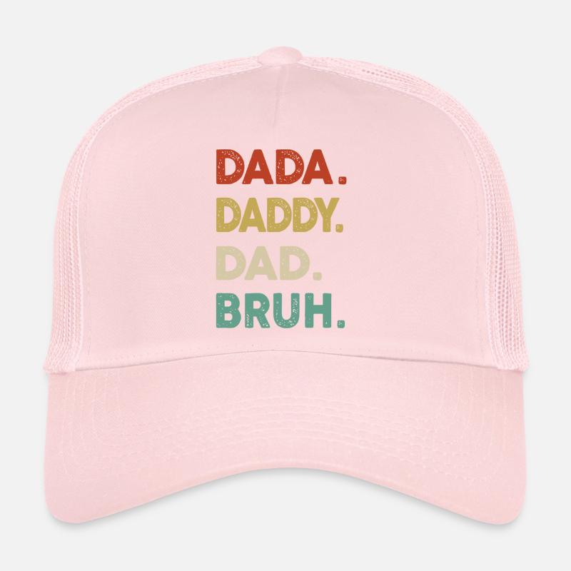 Rétro Dada Daddy Dad Bruh Drôle de fête des pères Casquette trucker 
