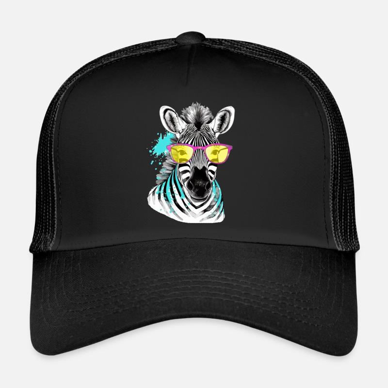 Lapi le zèbre à lunettes Casquette trucker 