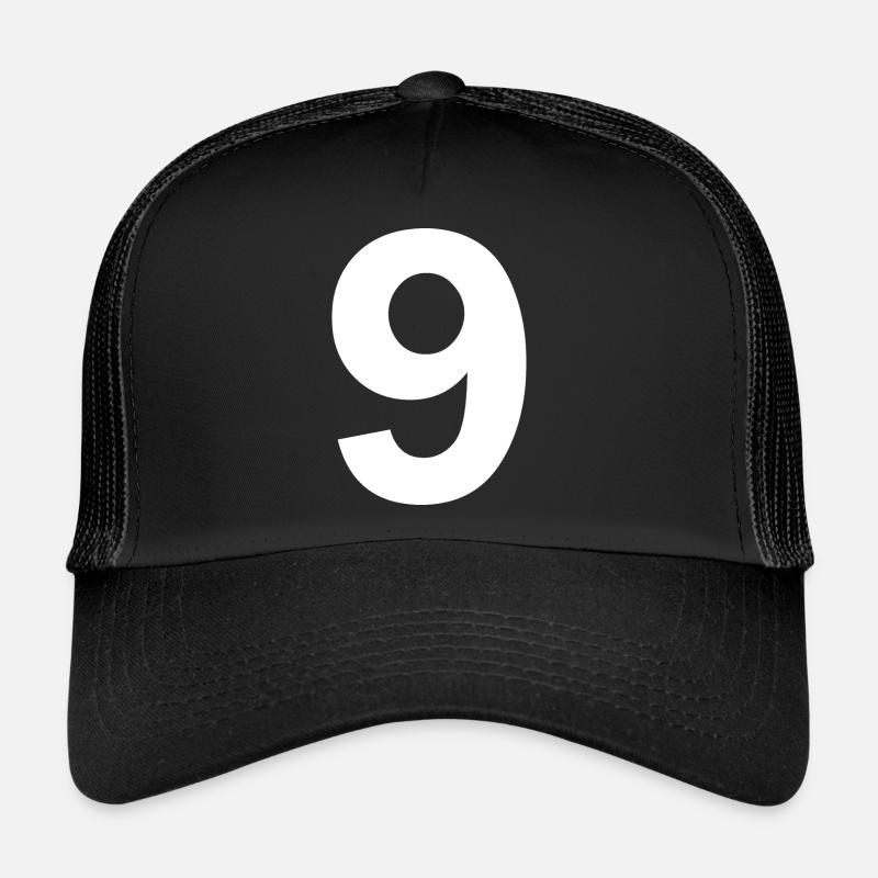 9 - Trucker Cap - Schwarz/Schwarz