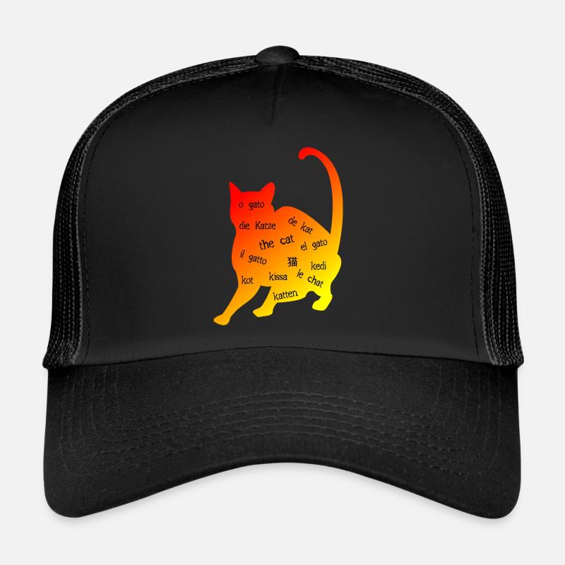 Multilingual 'Cat' - Creative Design Trucker Cap