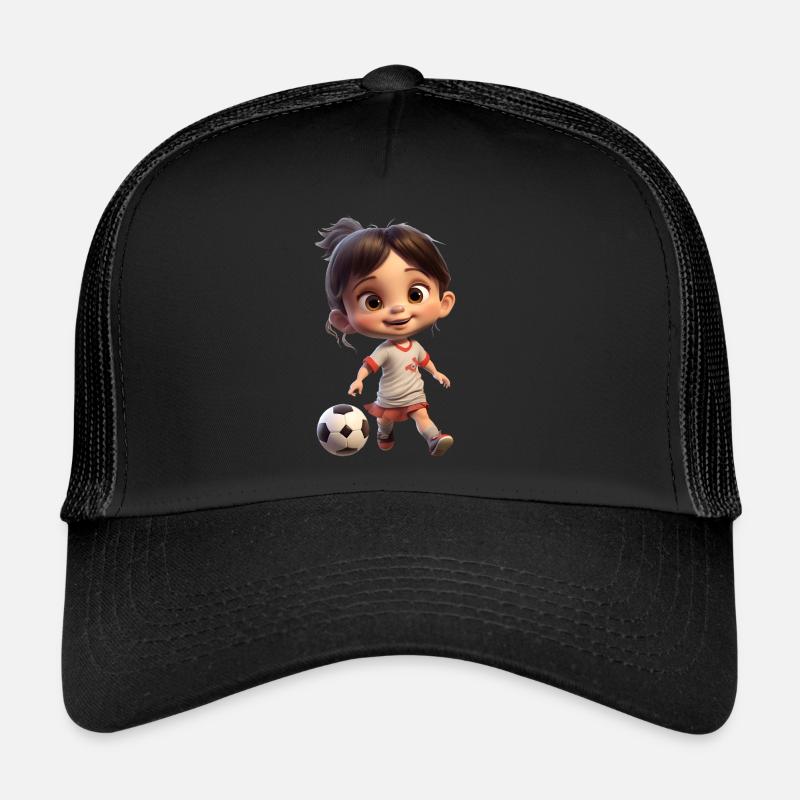 Fussballerin Mädchen Trucker Cap