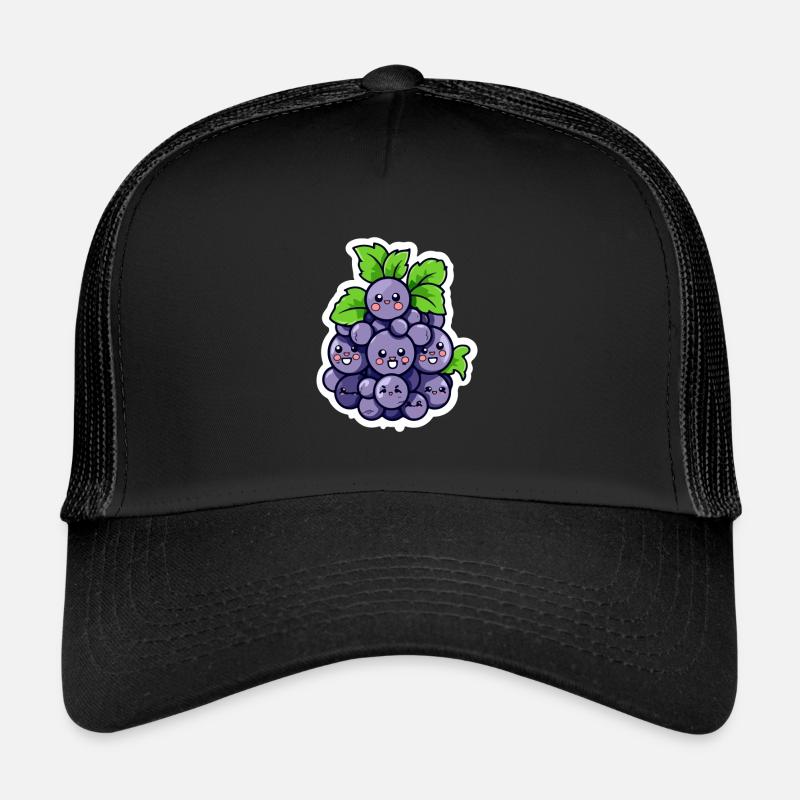Grappe de raisin kawaii Casquette trucker 