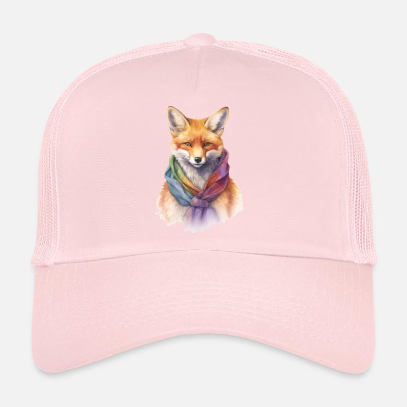 Fuchs mit Schal Trucker Cap