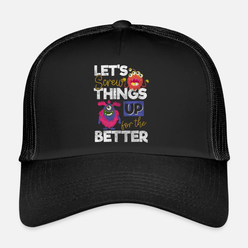 Monsters scare terribly cute Trucker Cap