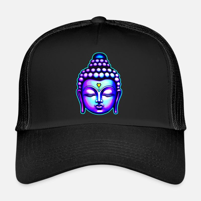 Tête de Bouddha colorée Casquette trucker 