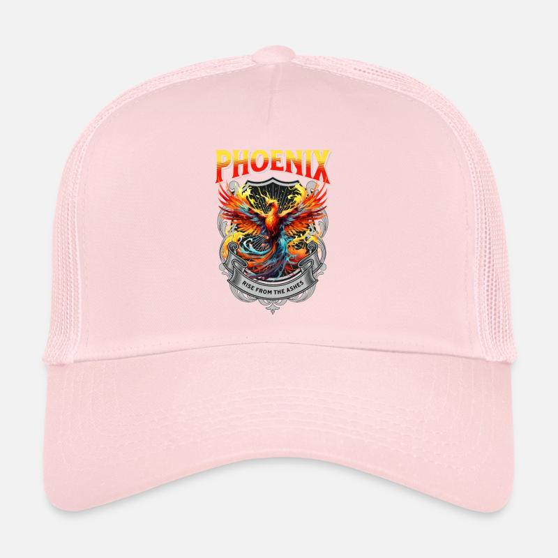 Phoenix Phoenix Fire Flames Mythologie des oiseaux Casquette trucker 