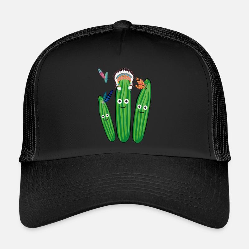 gurken,gurke,indianer, Federn, federschmuck Trucker Cap