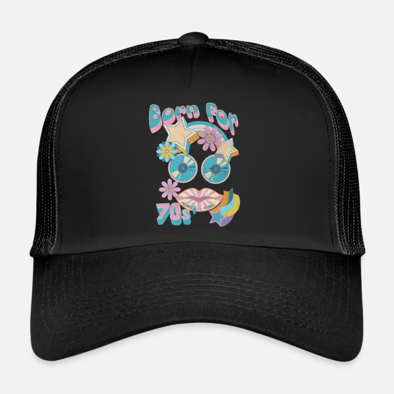 Die 70er Jahre - Trucker Cap - Schwarz/Schwarz