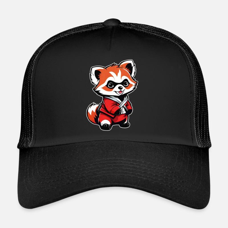 Mignon petit ours panda roux Casquette trucker 