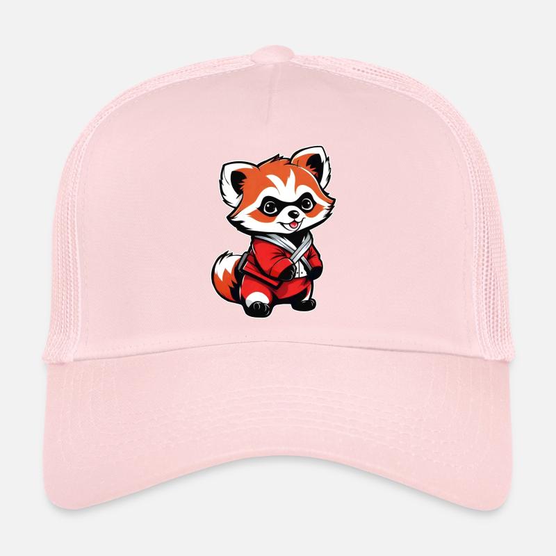 Mignon petit ours panda roux Casquette trucker 
