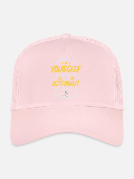 Étoiles spatiales - Casquette trucker  - rose pâle - Devant