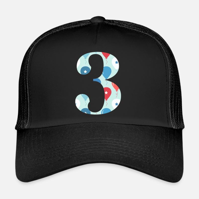 3rd anniversary balloon Trucker Cap