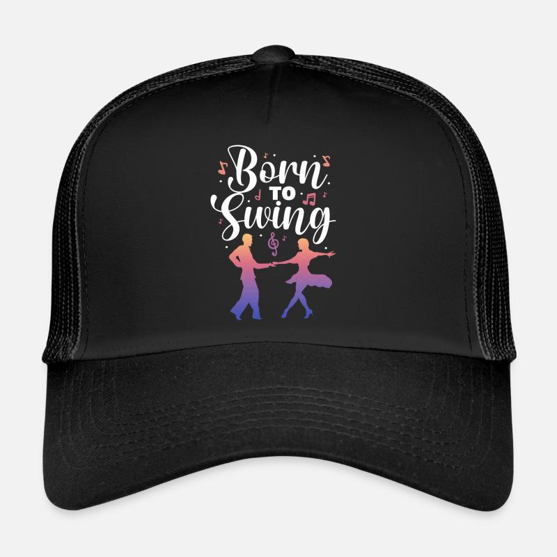 Born to swing - Trucker Cap - Schwarz/Schwarz