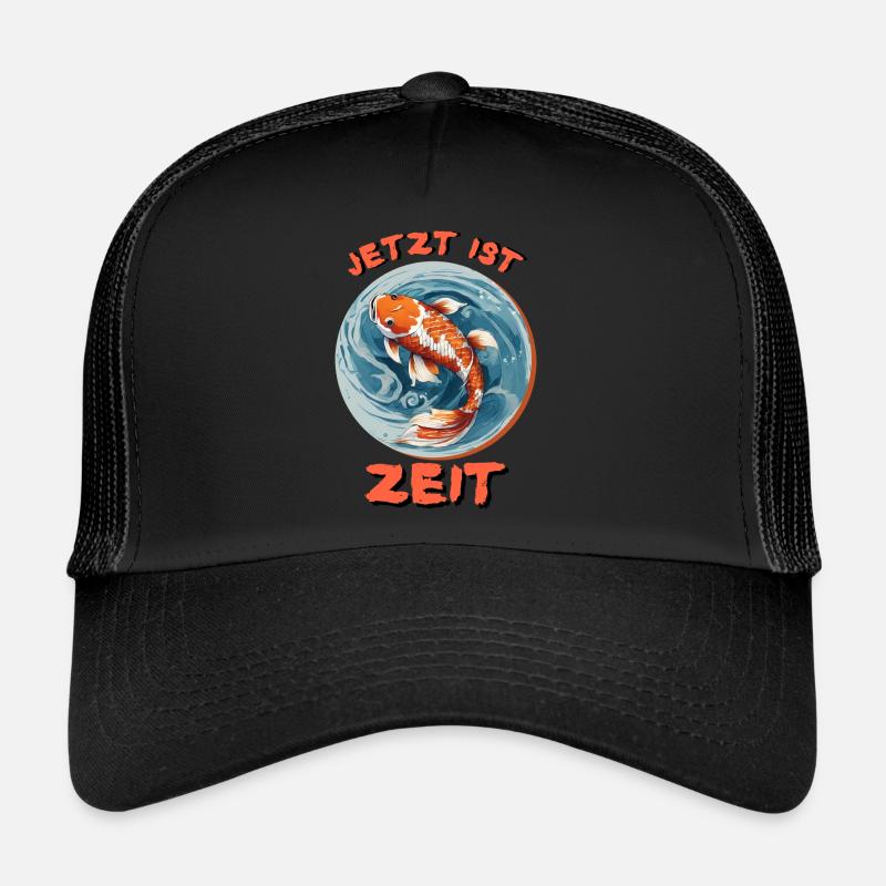 Koi Zeit - Trucker Cap - Schwarz/Schwarz