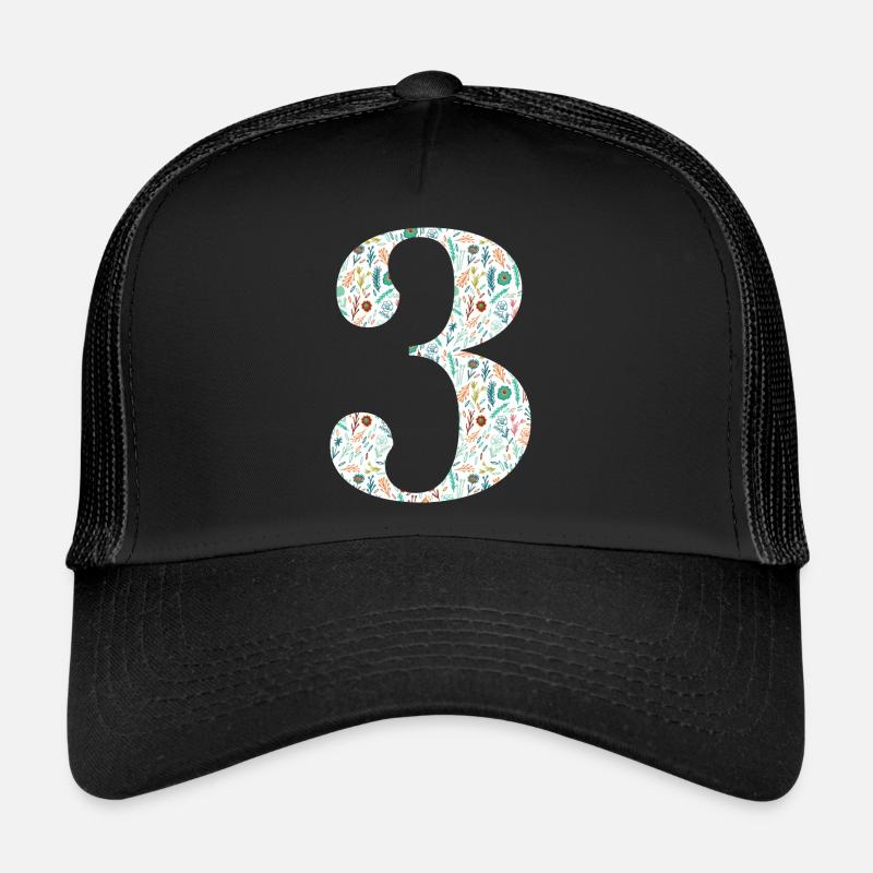 3e anniversaire floral Casquette trucker 