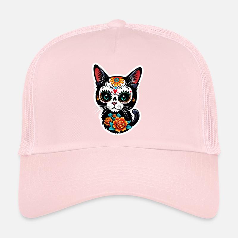 Cat Mexico - Dia de los Muertos Trucker Cap