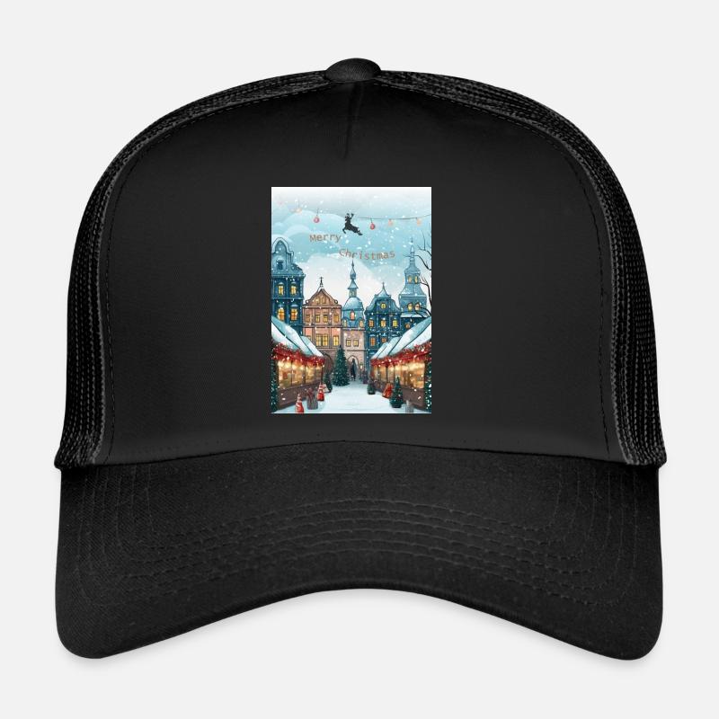 Merry Christmas - Trucker Cap - black/black