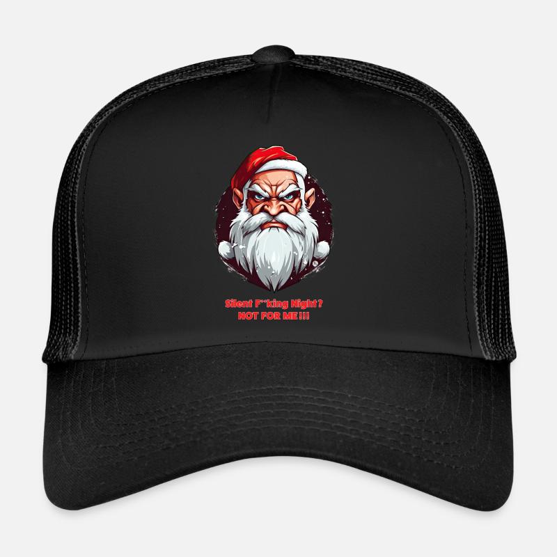 Wütender Weihnachtsmann - Stille verdammte Nacht Trucker Cap